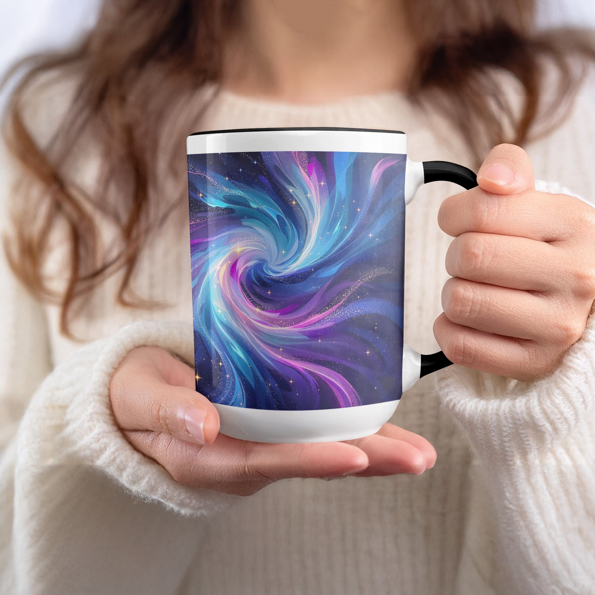 Colorful Swirling Galaxy Design Mug product