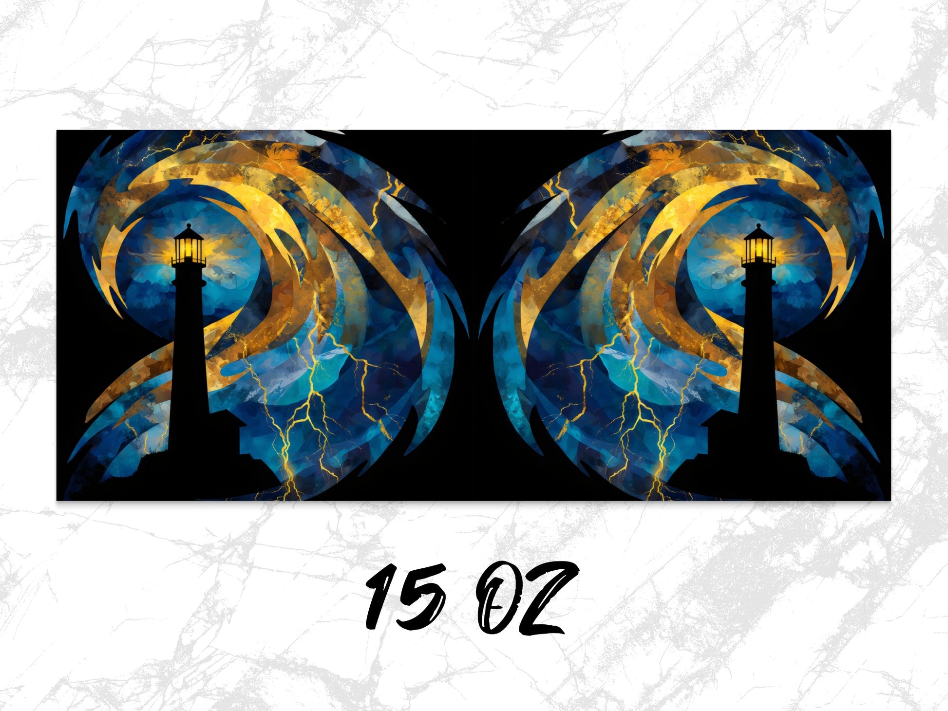 Abstract Art Print Blue and Gold Modern Wall Decor, Twin Set Canvas, Contemporary Home Design, Unique Aesthetic Interior 15 OZ