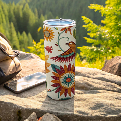 Floral Bird Design Insulated Outdoor Drinkware product