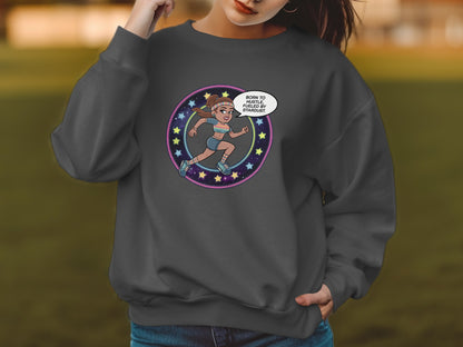 Born to Hustle Motivational Running Sweatshirt product type
