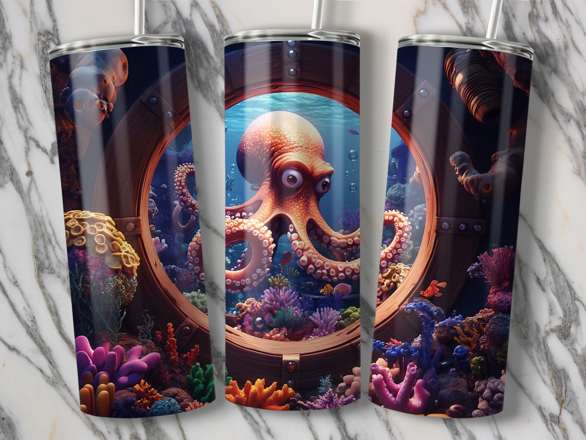 Unique Octopus Design Tumbler Perfect Gift Product Tumbler