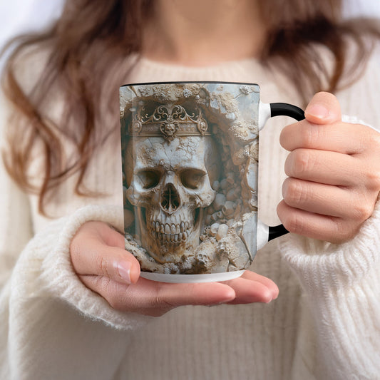 Intricate Skull Design Coffee Mug Artistic Gift product type