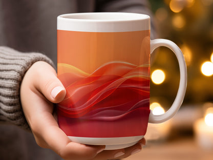 Vibrant Gradient Wave Design Coffee Mug product