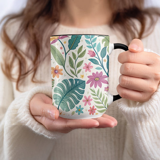 Floral Pattern Mug for Coffee and Tea Enjoyment product type
