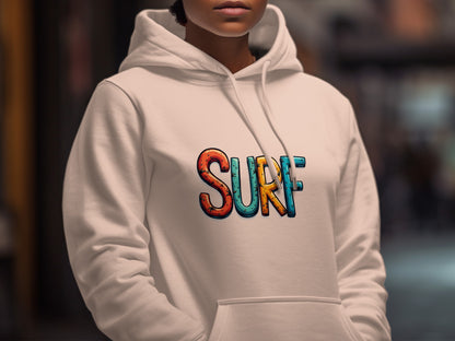 Vibrant Surf Print Hoodie Sweatshirt product type