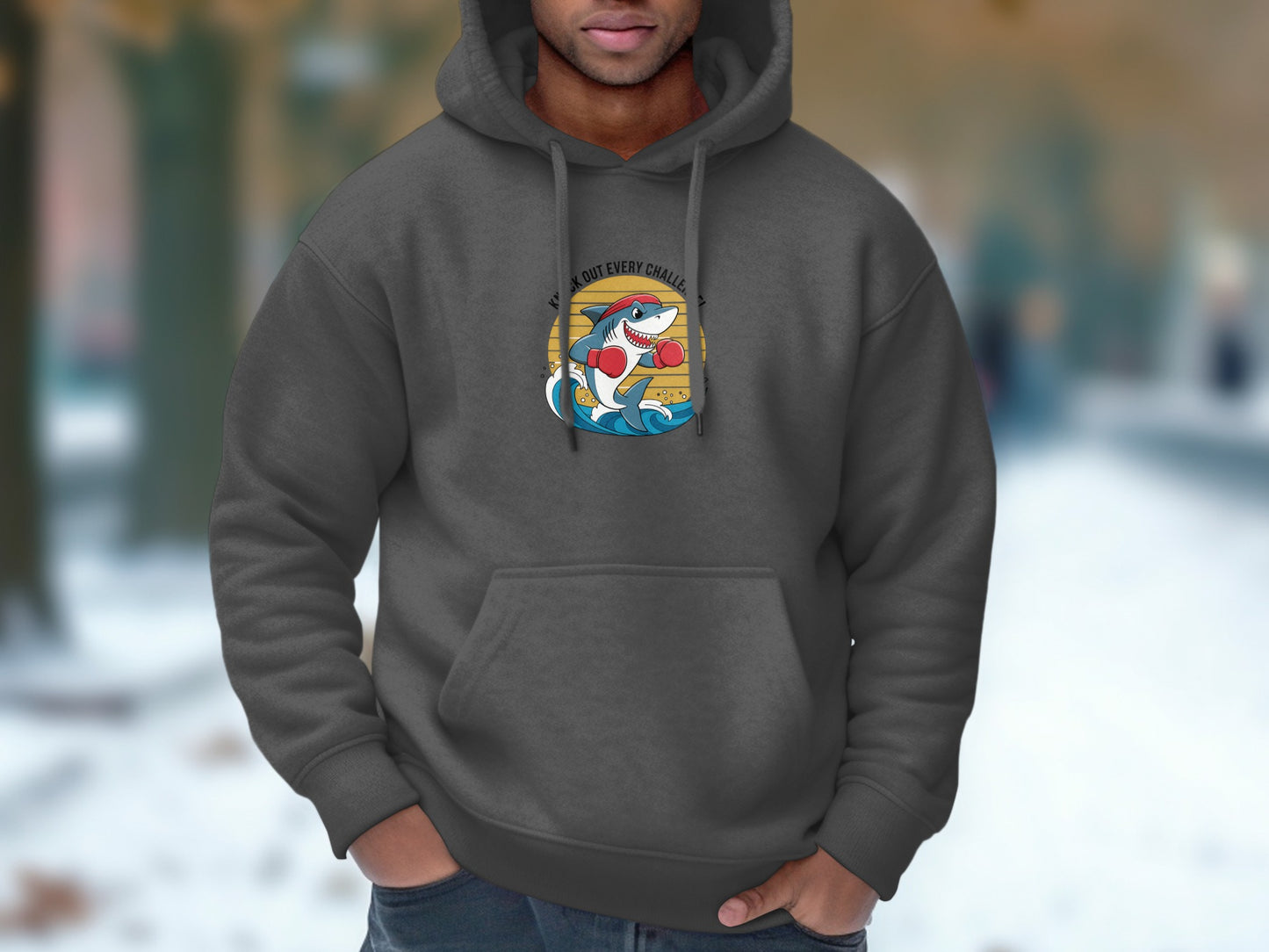 Embrace Every Challenge Shark Hoodie product type