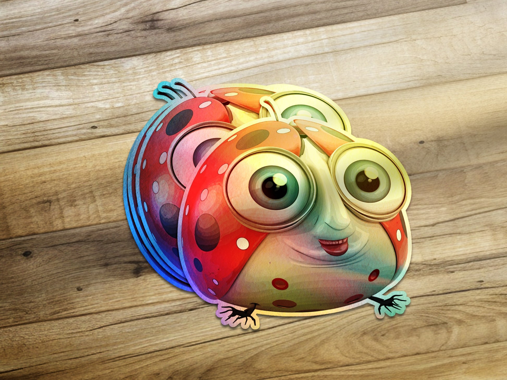 Cute Colorful Ladybug Cartoon Decorative Product