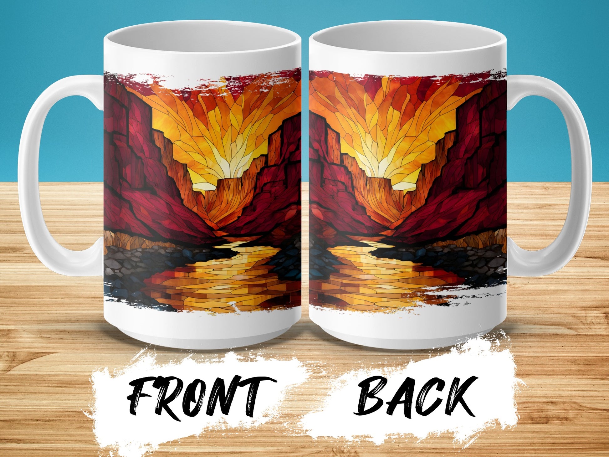 Colorful Canyon Sunrise Artistic Mug product type