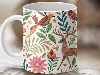 Colorful Forest Animals and Plants Mug product