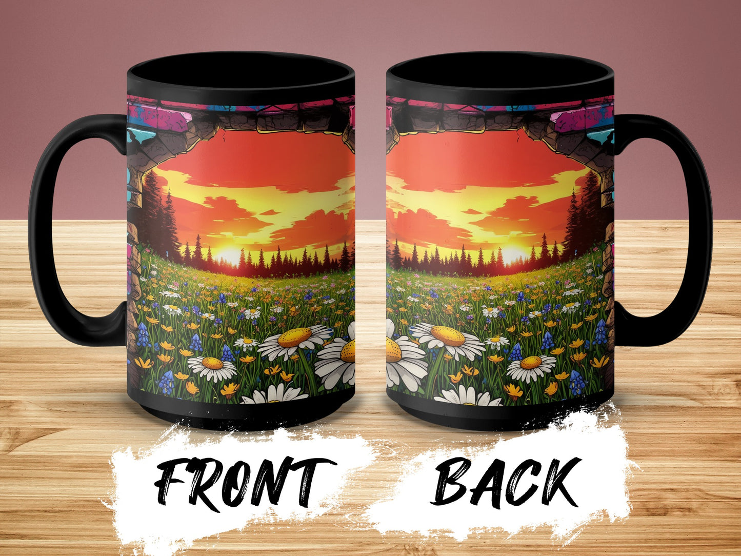 Sunset Landscape Field Art Mug product type