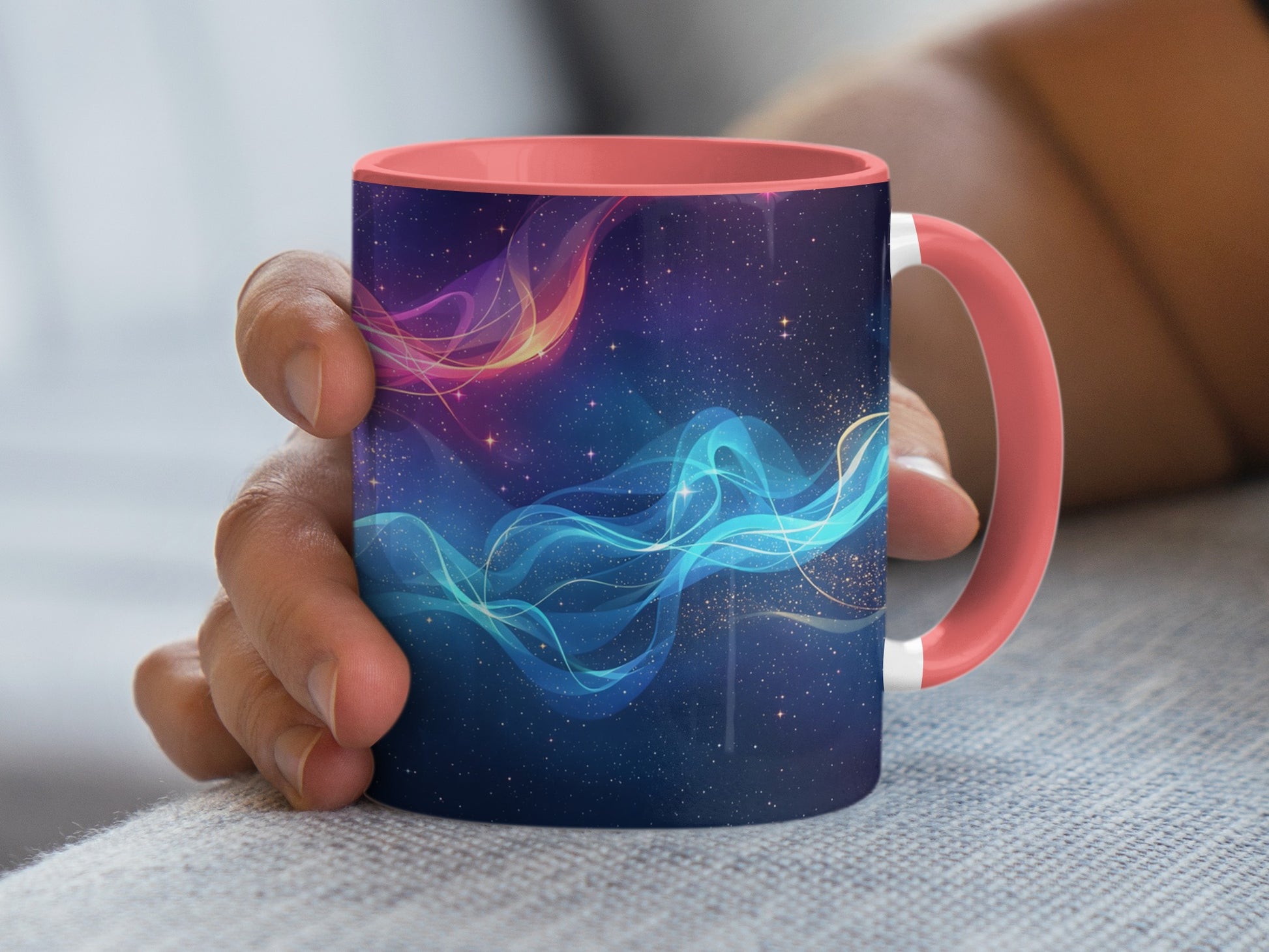 Colorful Wavy Abstract Art Design Mug product