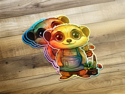 Adorable Illustrated Meerkat Sticker Pack product
