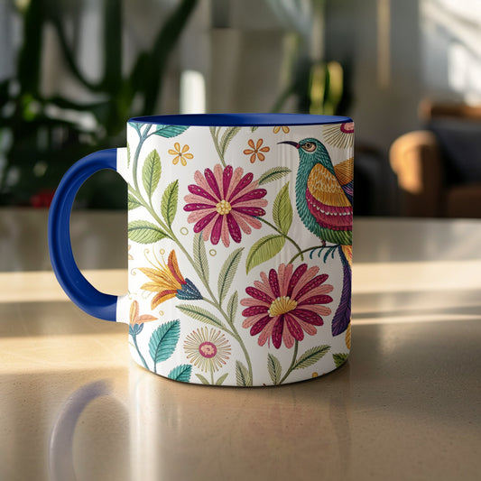 Stylish Floral Design Mug with Vibrant Colors product