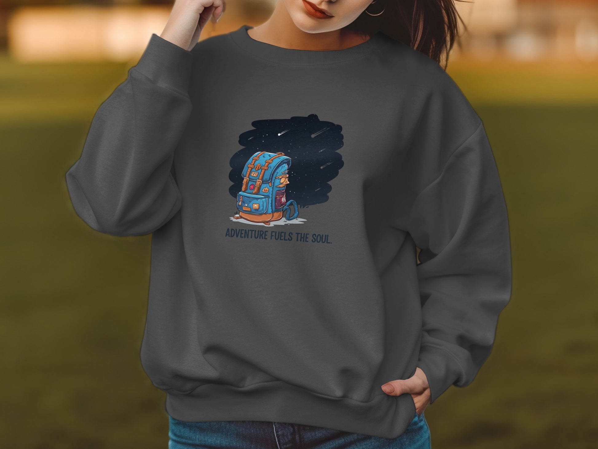 Adventure Fuels The Soul Graphic Sweatshirt product type