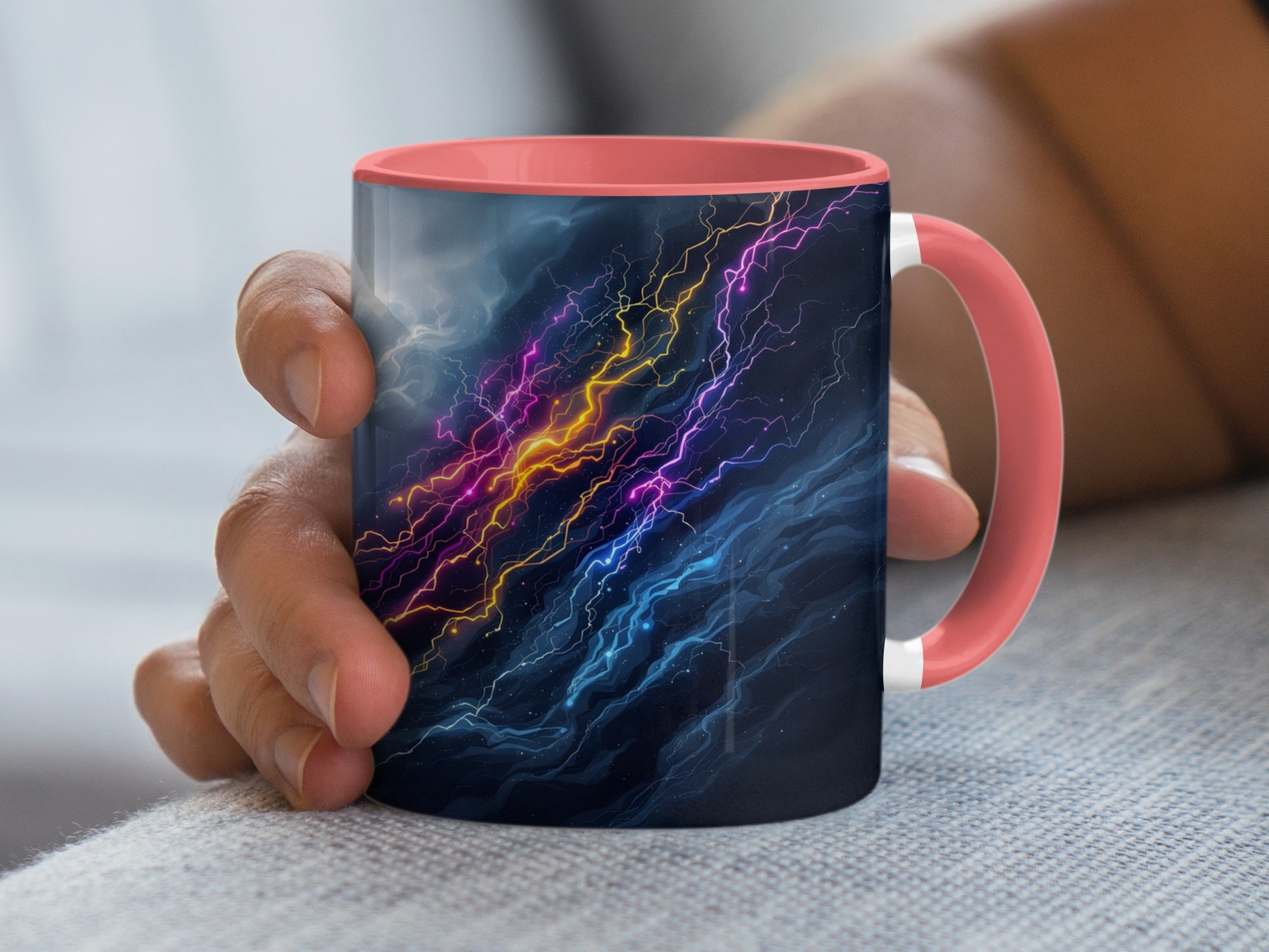 Electrifying Lightning Storm Design Coffee Mug product
