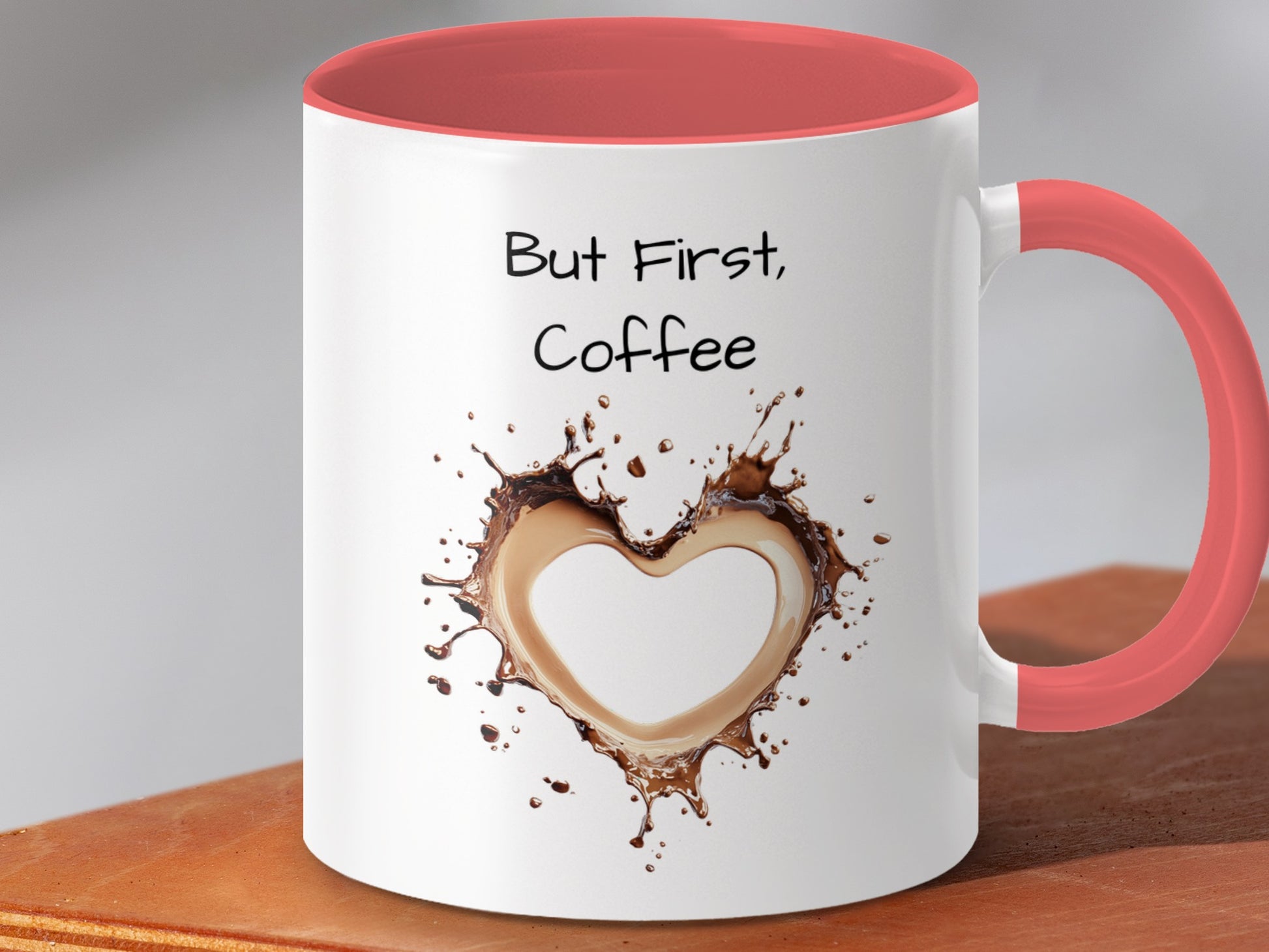 But First Coffee Heart Splash Design Mug product