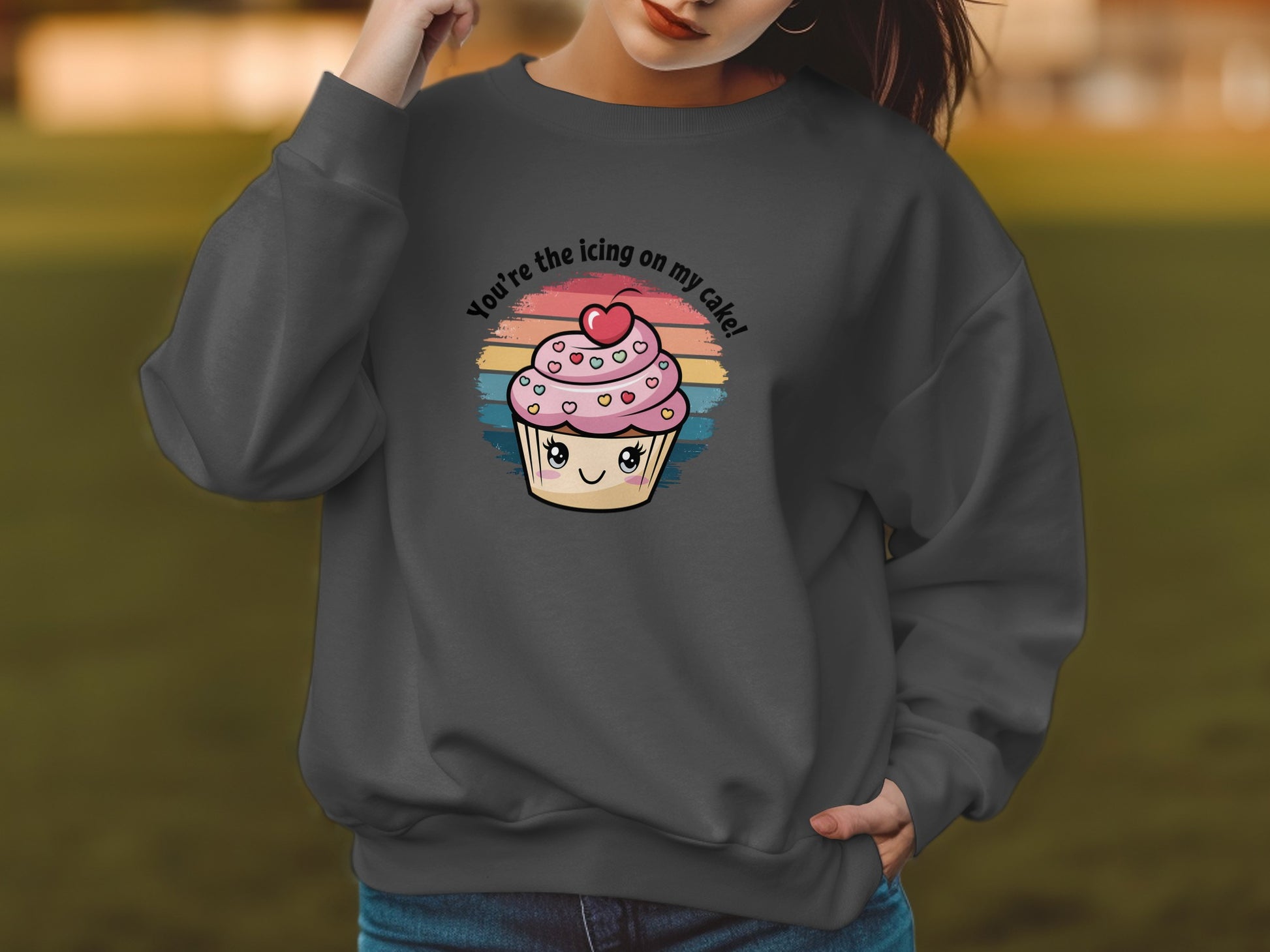 You're the Icing on My Cake Graphic Sweatshirt product