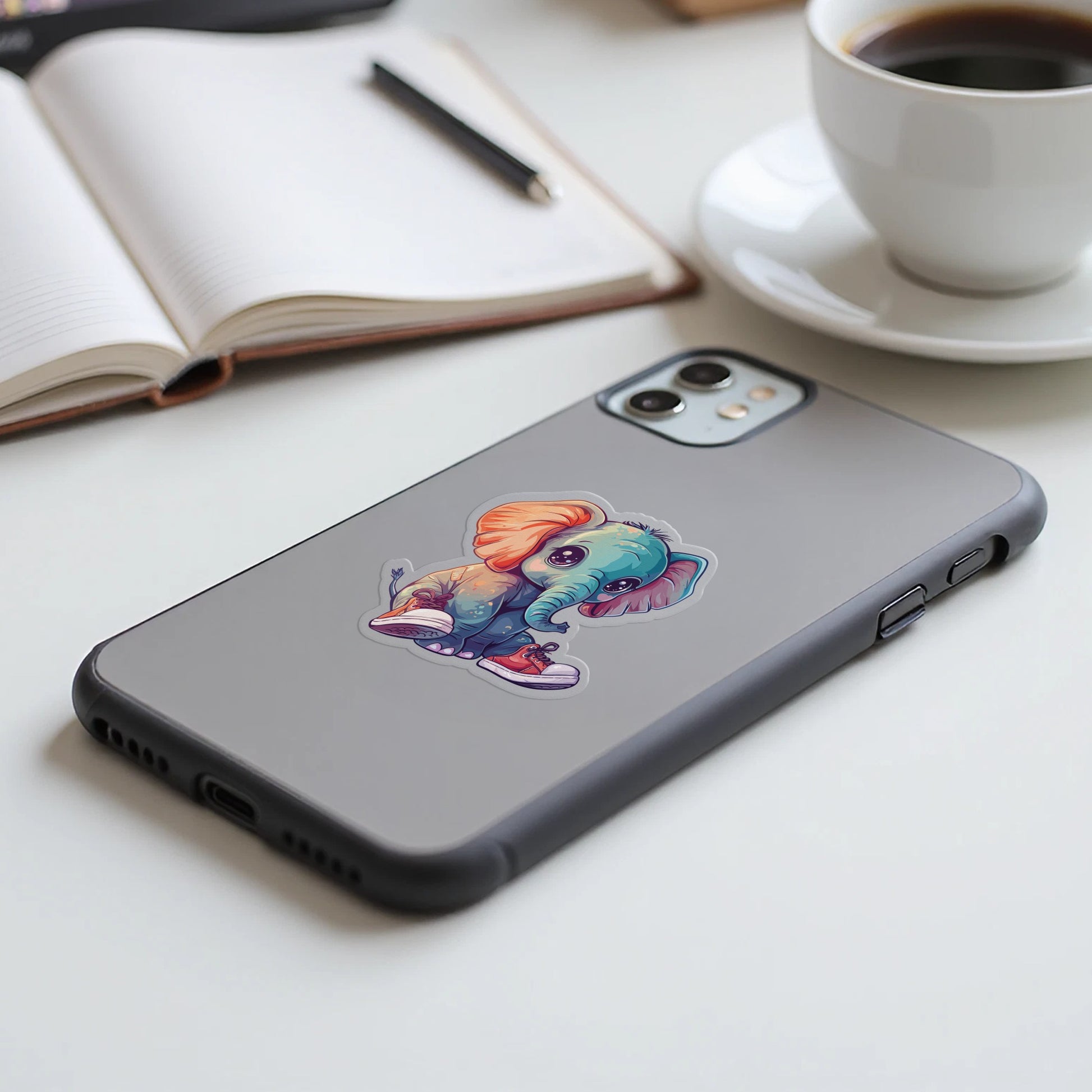 Charming Elephant with Sneakers Design Phone Case product