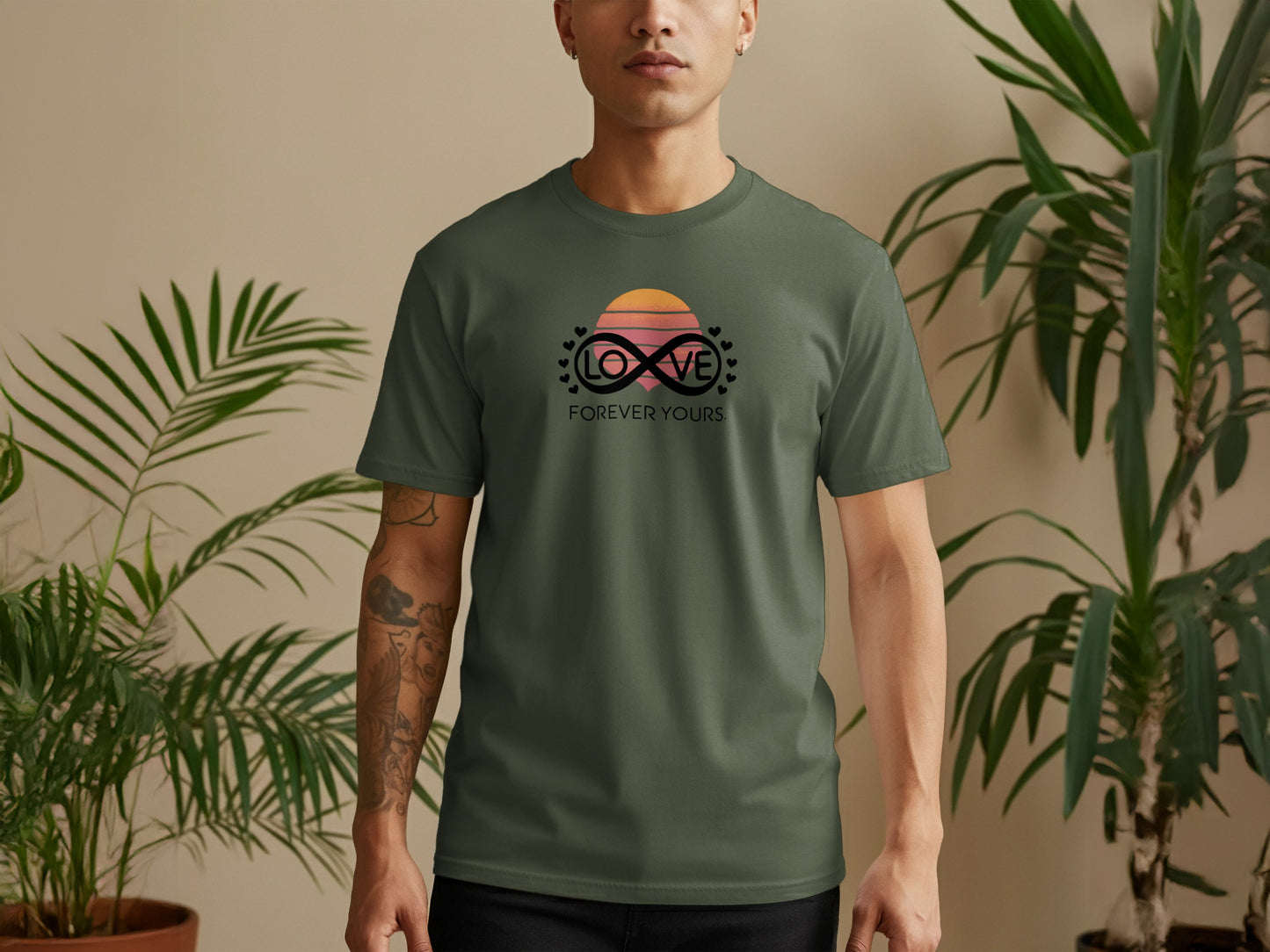 Forever Yours Love Graphic Design T-shirt product type