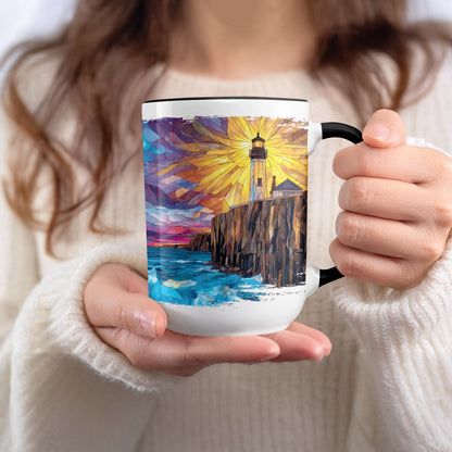 Colorful Lighthouse Artistry Mug Stunning Gift product type