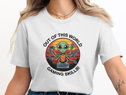 Out Of This World Gaming Skills Printed T-shirt product type