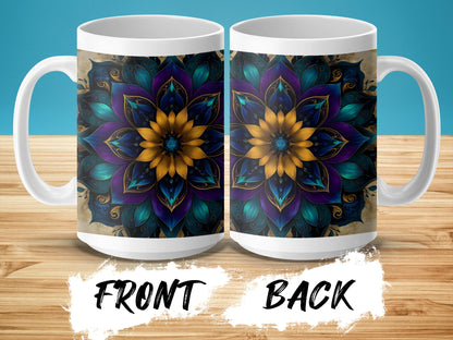 Beautiful Floral Mandala Design Mug product