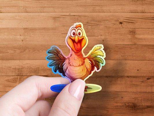 Colorful Cartoon Chicken Sticker product type