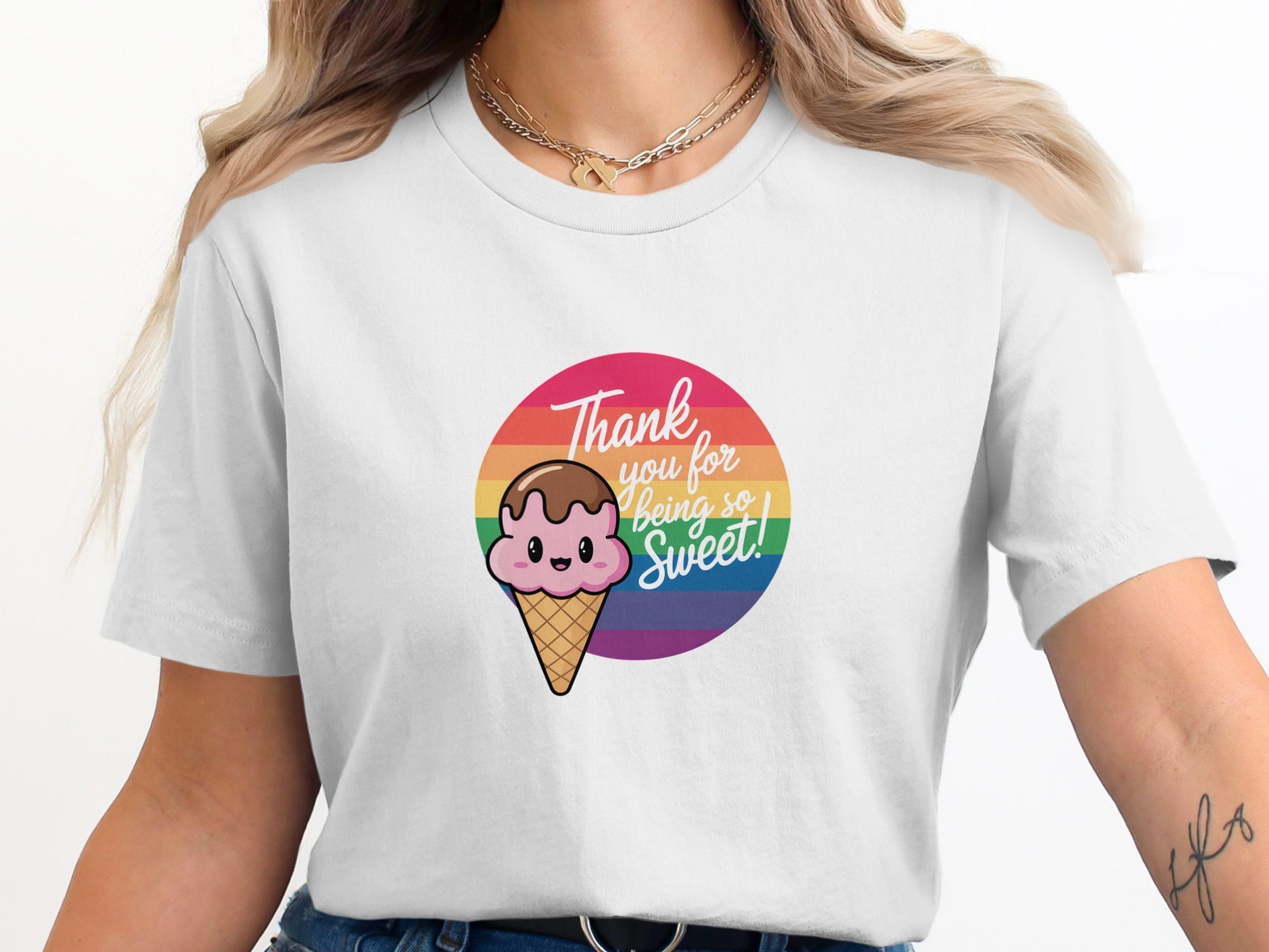 Thank You For Being So Sweet Ice Cream Graphic Tee product