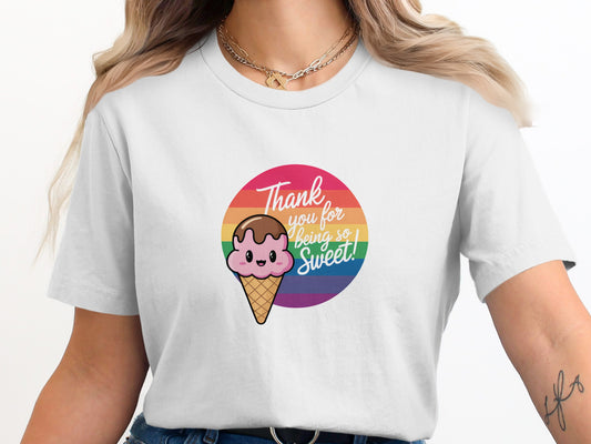 Thank You For Being So Sweet Ice Cream Graphic Tee product