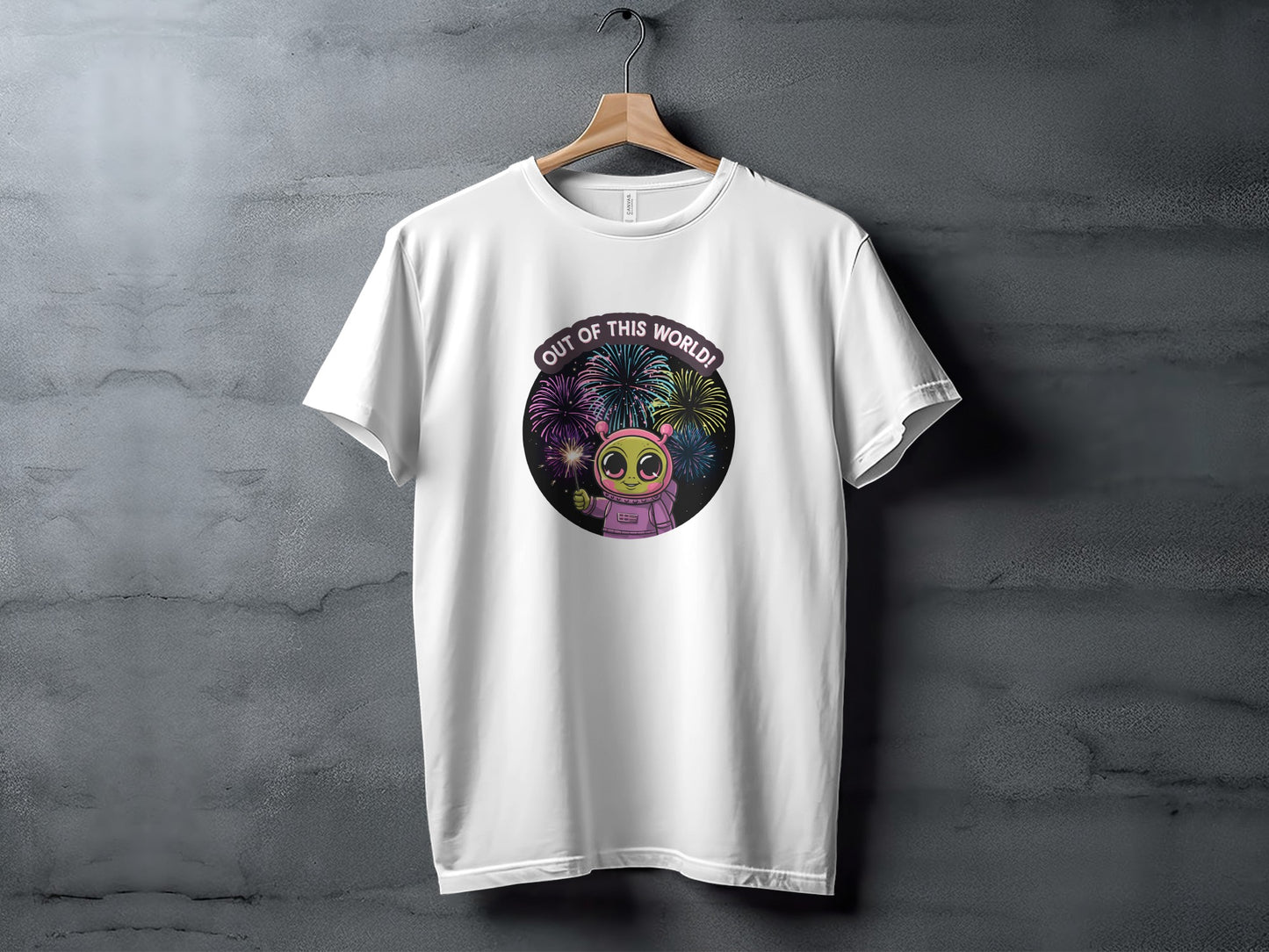 Out of This World Astronaut Fireworks T-Shirt product type