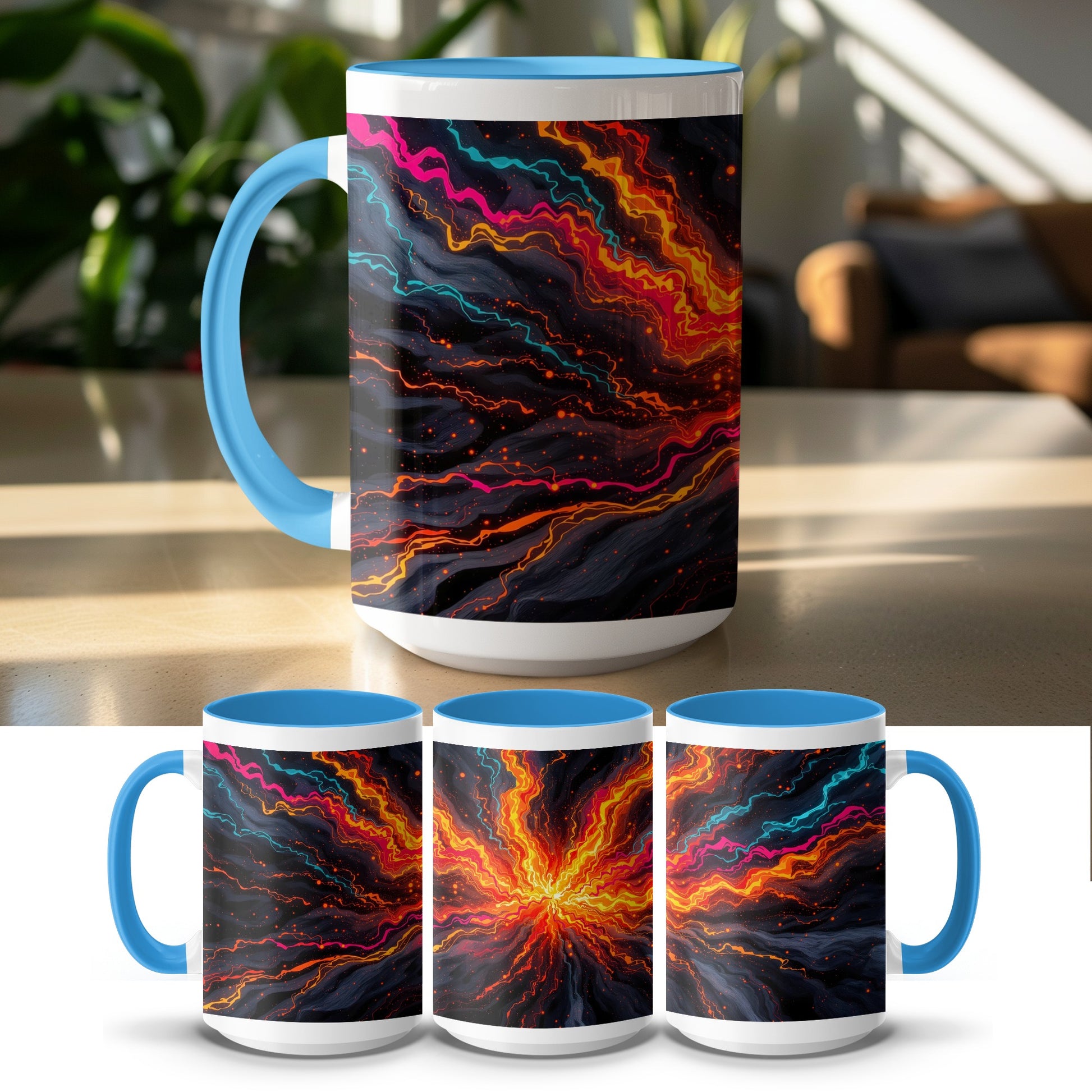 Colorful Abstract Brush Stroke Artwork Mug product