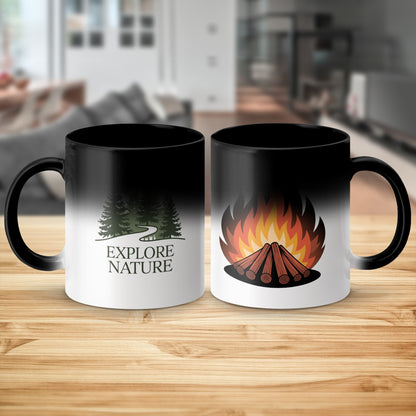 Explore Nature with Campfire Design Coffee Mug product