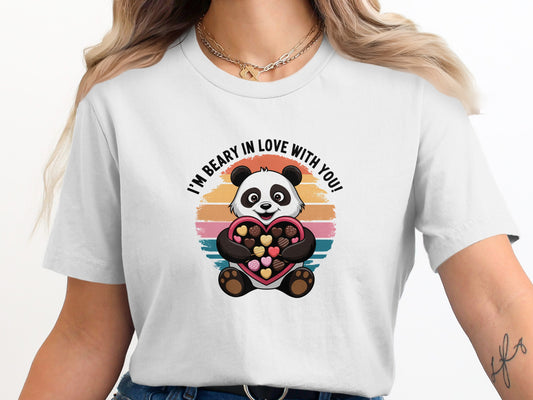 I'm Beary In Love With You Panda Graphics T-Shirt product
