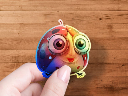 Colorful Adorable Bug Cartoon Character Sticker product