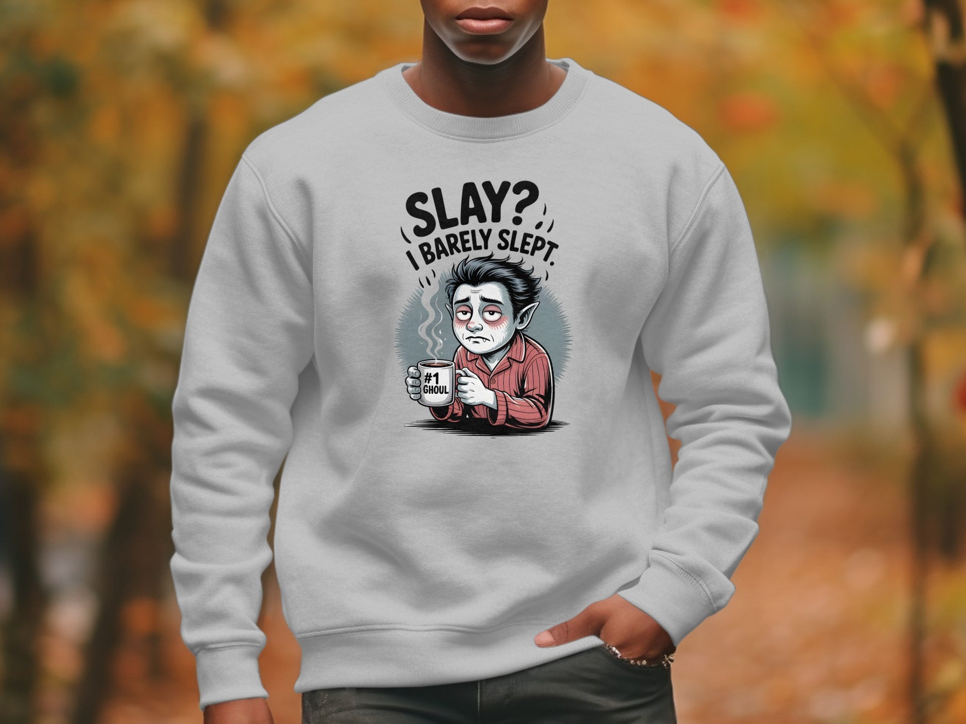Slay I Barely Slept Graphic Novelty Sweatshirt product