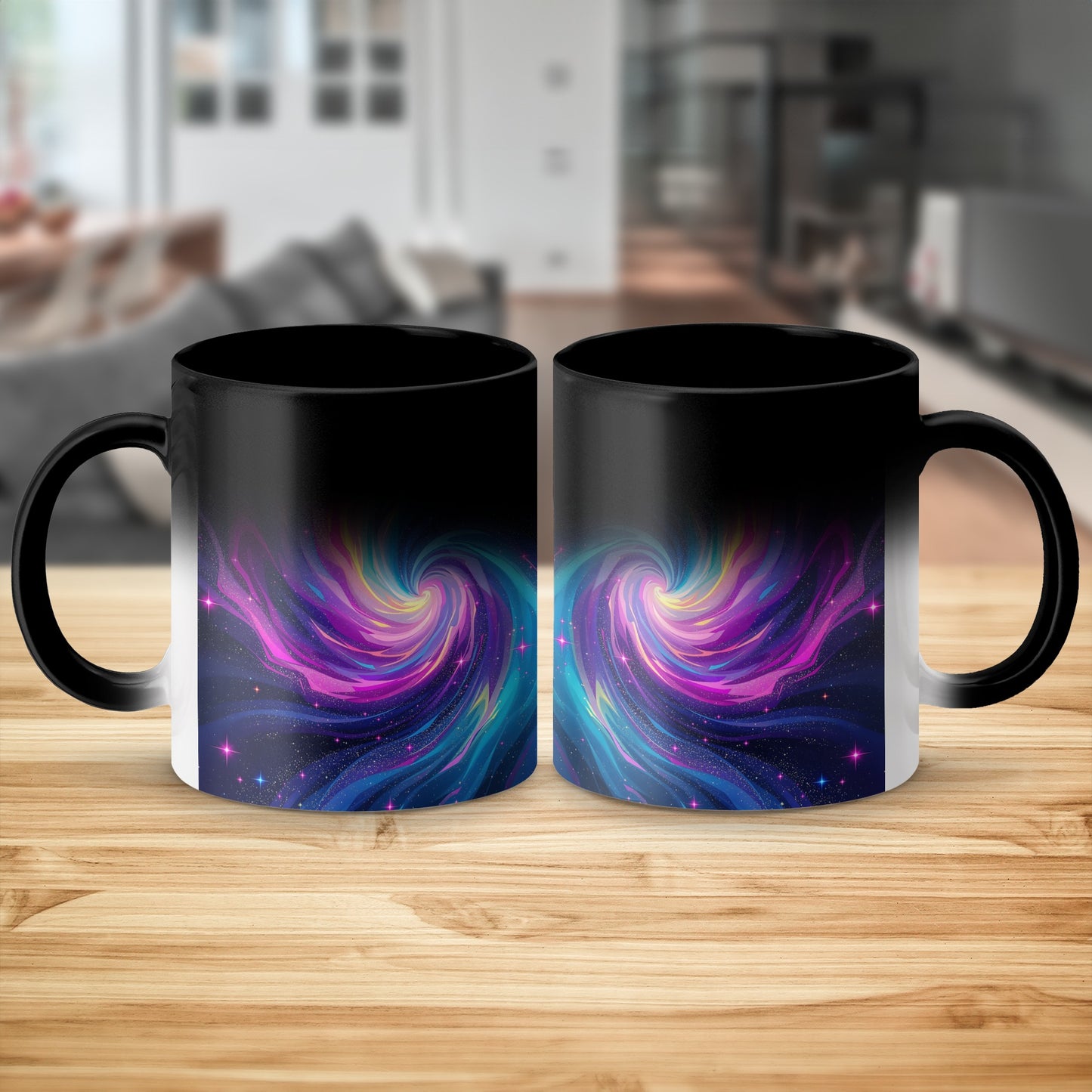 Cosmic Swirl Pattern Galaxy Design Ceramic Mug product