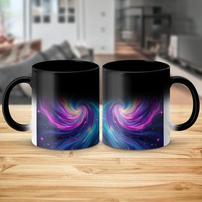 Cosmic Swirl Pattern Galaxy Design Ceramic Mug product