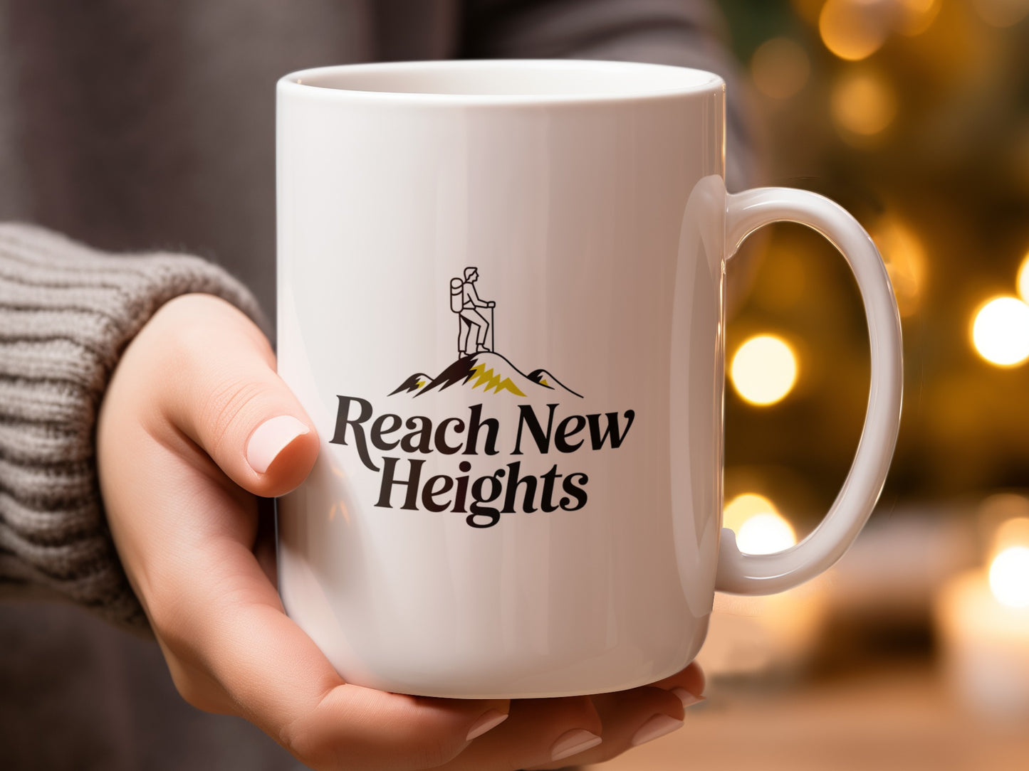 Reach New Heights Motivational Mug product type