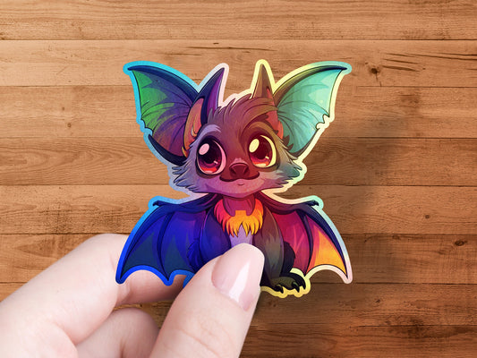 Colorful Cartoon Bat Sticker product type