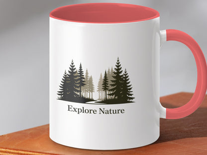 Explore Nature Graphic Design Coffee Mug product