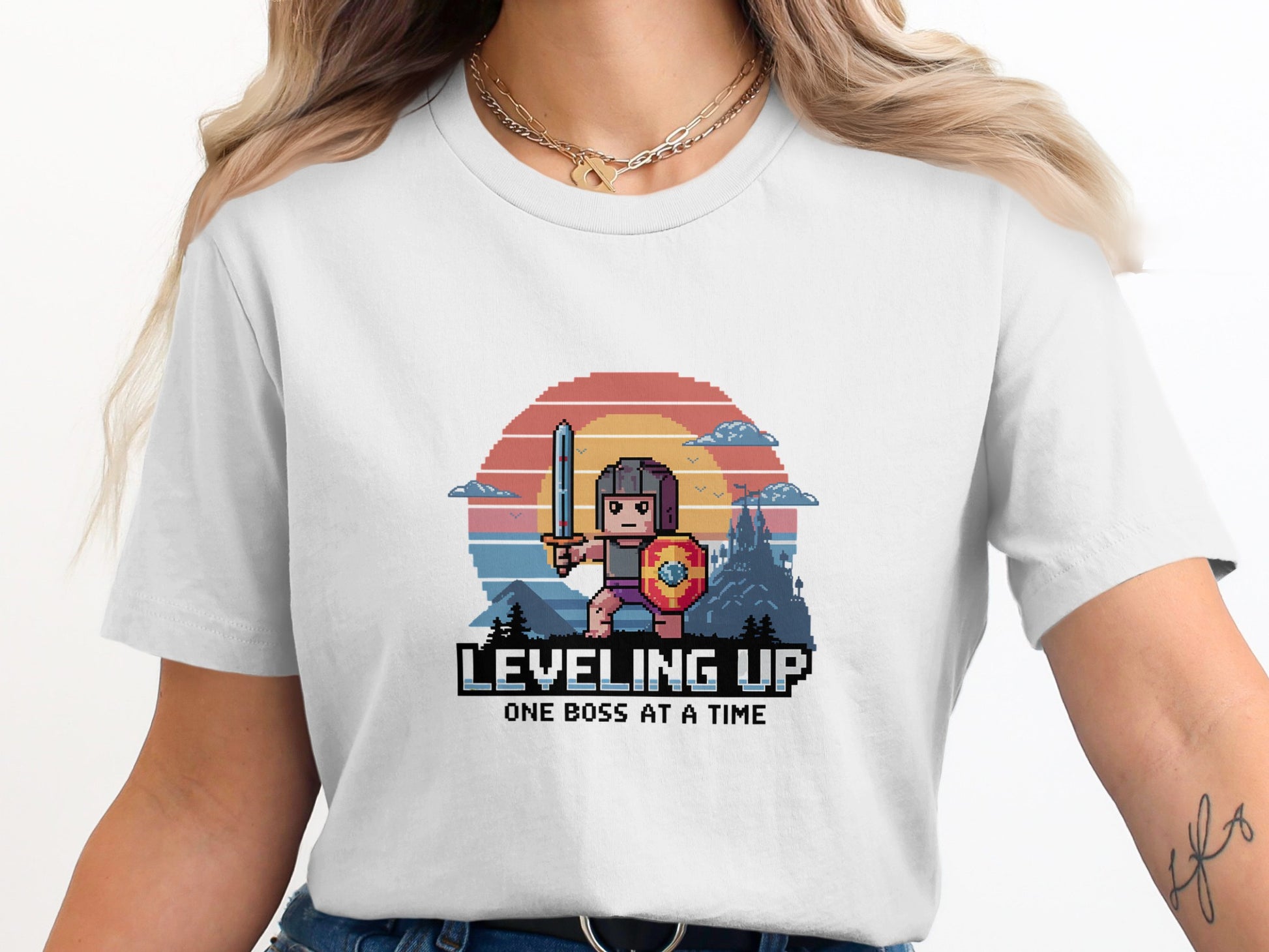 Leveling Up One Boss At A Time Gamer T-Shirt product type