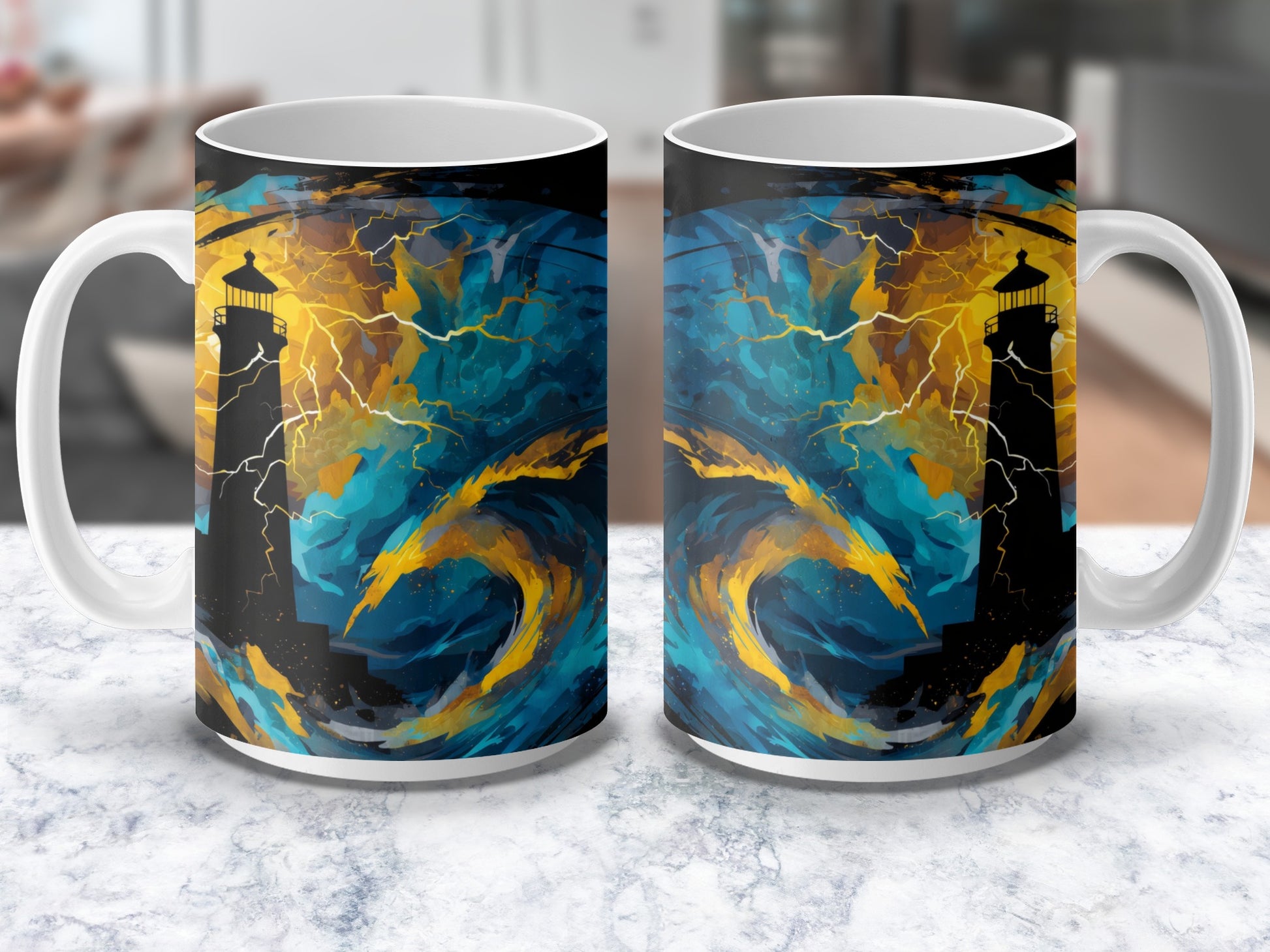 Abstract Art Coffee Mug, Colorful Swirl Design, Unique Artist Inspired Drinkware, Gift Idea for Art Lovers