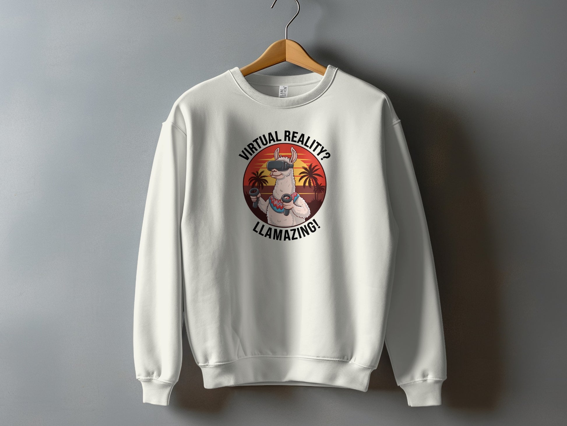 Virtual Reality Llamazing Funny Graphic Sweatshirt product
