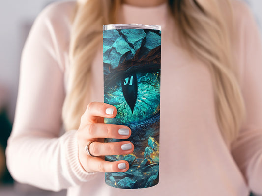 Dragon Eye Design Blue Green Art Tumbler product