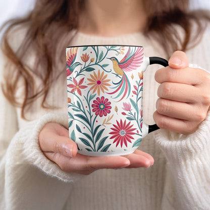 Floral Hummingbird Mug Colorful Coffee Tea Product Type