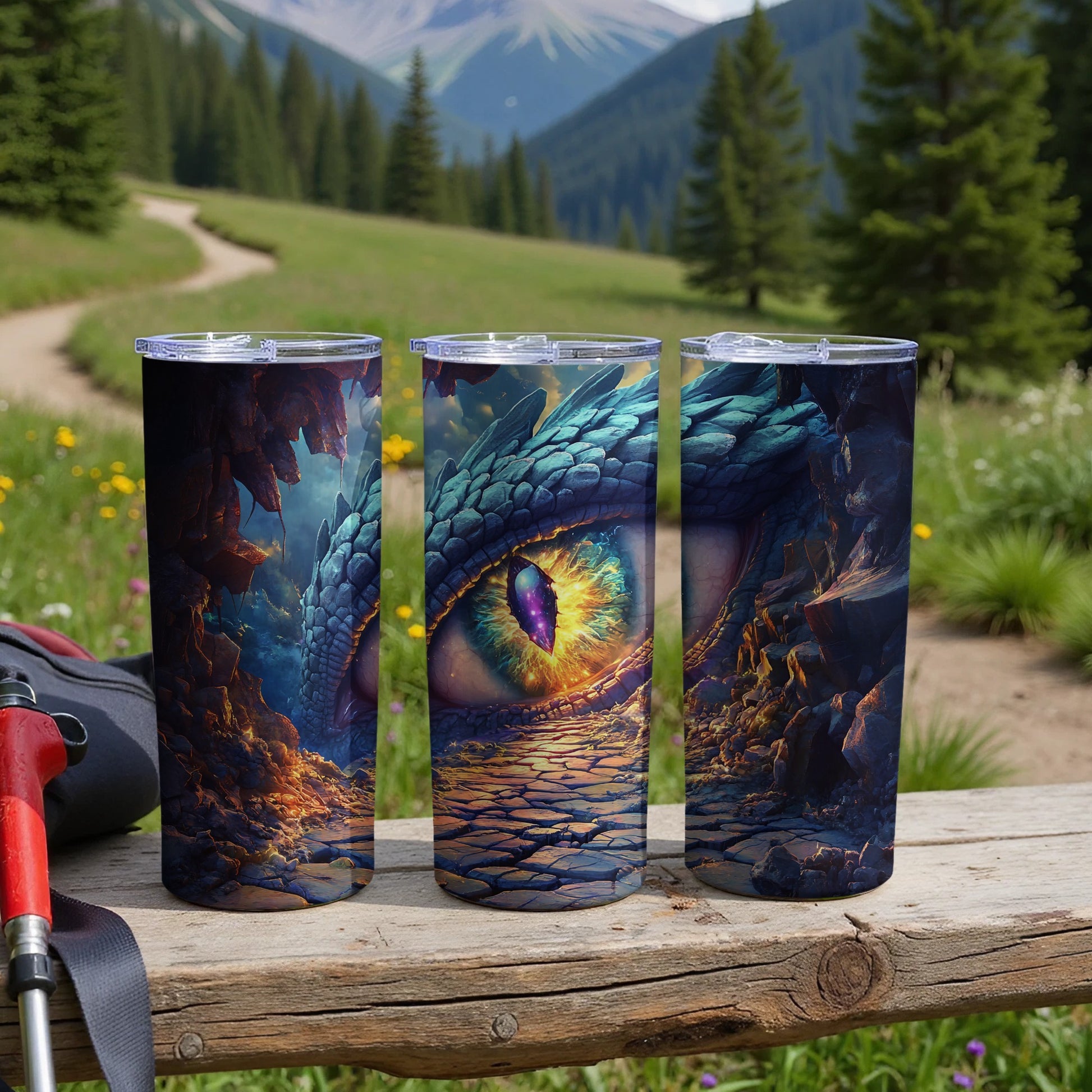 Fantasy Dragon Eye Art Tumbler Stunning Drinkware product