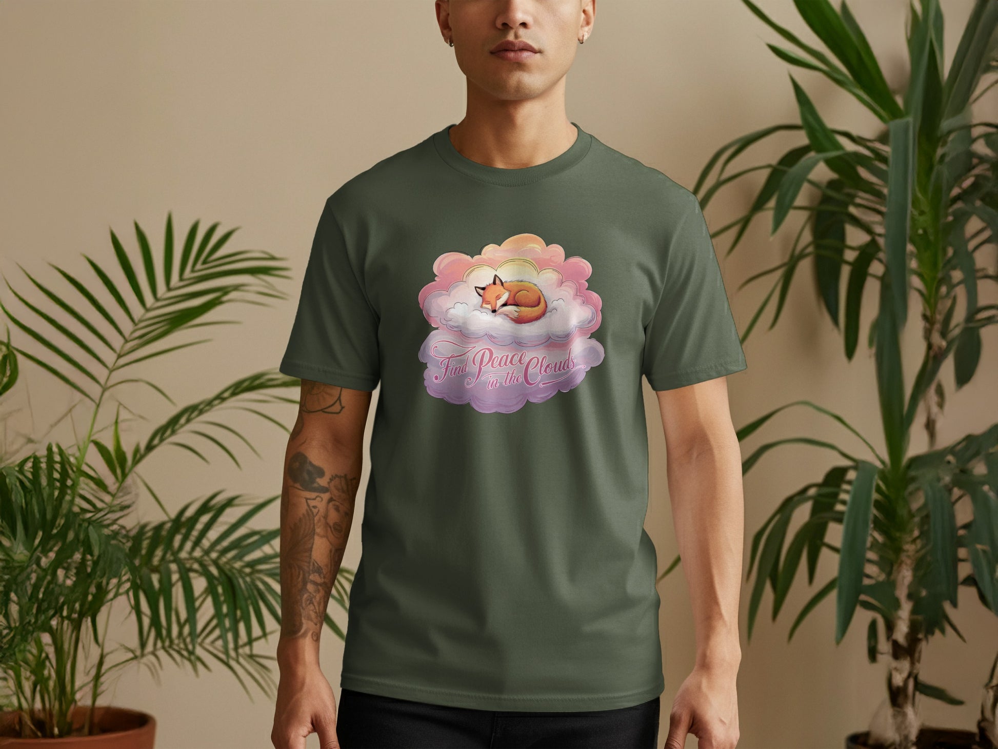 The Purr Cloud with Cat and Text Graphic T-Shirt product