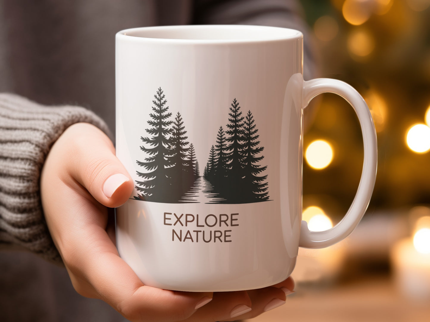 Explore Nature Forest Themed Coffee Mug product type