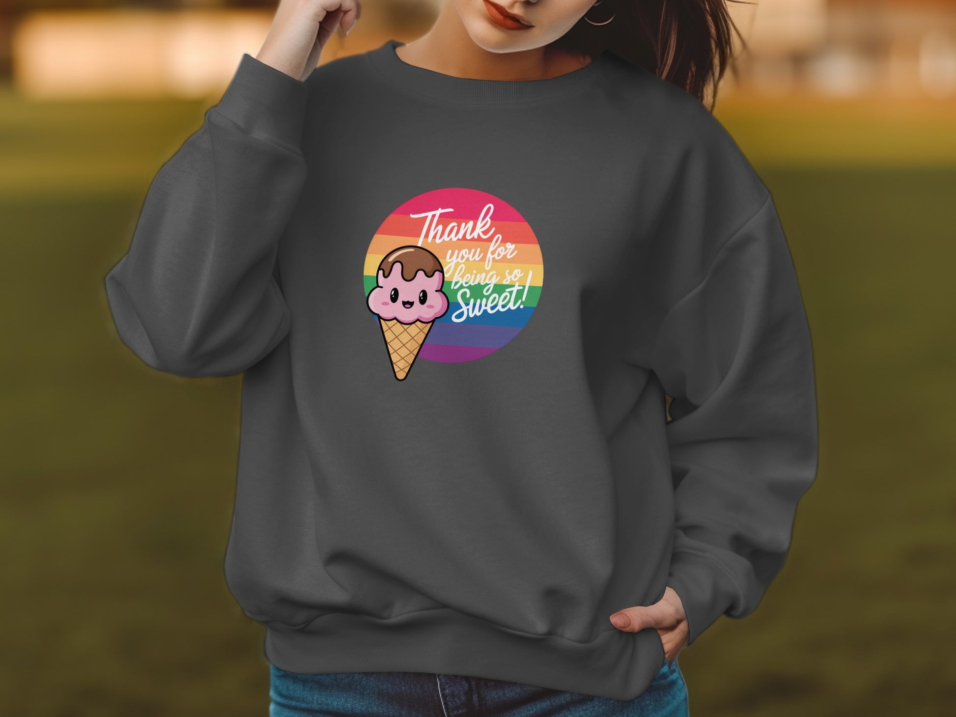 Thank You for Being So Sweet Ice Cream Sweatshirt product type
