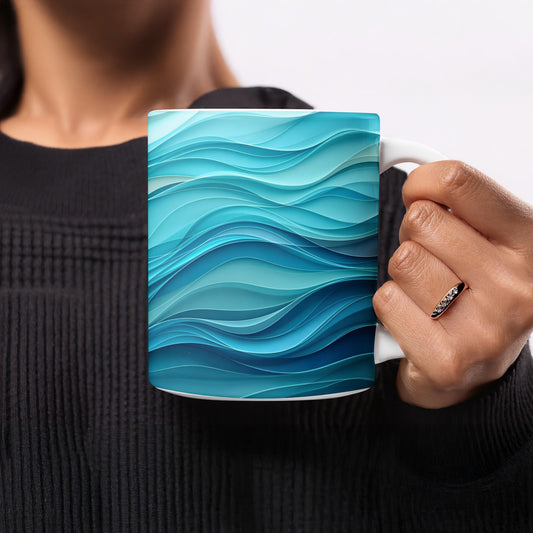 Ocean Waves Graphic Design Mug product